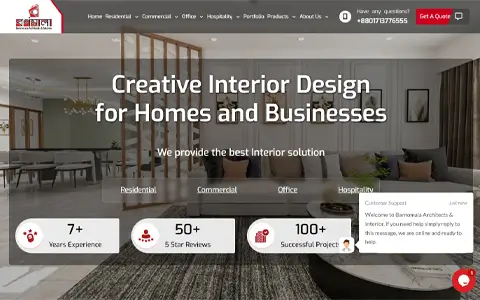 Interior Website Development